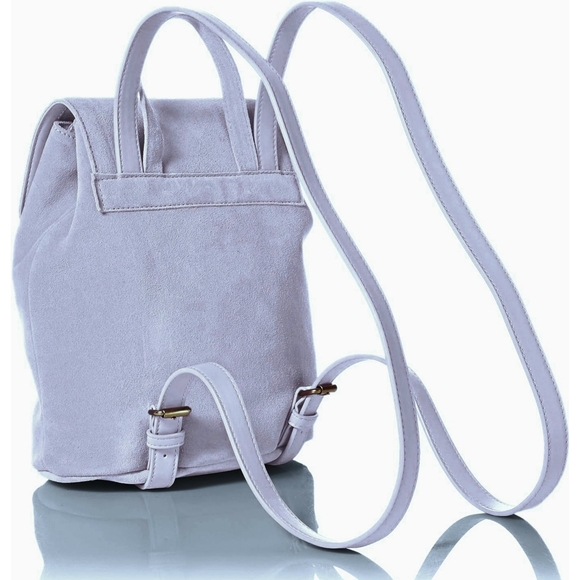 Dear Drew Mini Me Lavender Suede Backpack - Picture 4 of 11